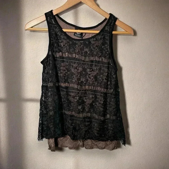 NWT Bobeau Nordstrom Lace Short  Sleeve XS - Picture 1 of 5